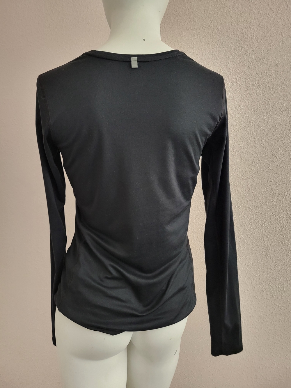 Nike Dri-Fit Black Long Sleeve Running Shirt Size S - Picture 4 of 7